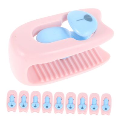 Unomor 10pcs Plastic Quilt Cover Fixer Clips - Bed Sheet Grippers Invisible Bedding Holders for Secure and Neat Mattress Plastic Construction for All Bedding
