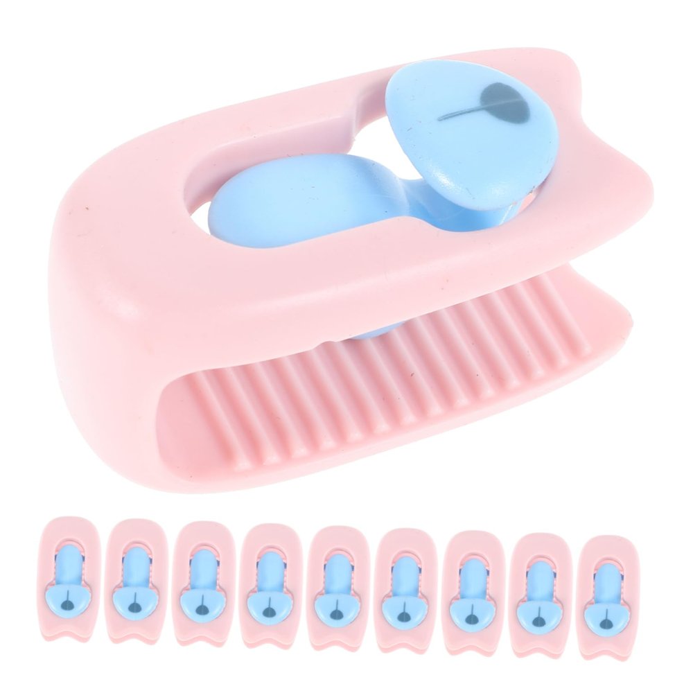 Unomor 10pcs Plastic Quilt Cover Fixer Clips - Bed Sheet Grippers Invisible Bedding Holders for Secure and Neat Mattress Plastic Construction for All Bedding
