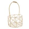 SOLUSTRE Metal Flower Girl Basket for Weddings Elegant Candy Holder Handle for Petal Toss and Storage for Wedding Decor and Party Favors view 1