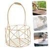 SOLUSTRE Metal Flower Girl Basket for Weddings Elegant Candy Holder Handle for Petal Toss and Storage for Wedding Decor and Party Favors view 4