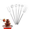 6 Pcs Chocolate Dipping Tools Professional Fondue Forks Stainless Steel Chocolate Dipping Fork for DIY Baking Supplies view 1