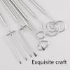 6 Pcs Chocolate Dipping Tools Professional Fondue Forks Stainless Steel Chocolate Dipping Fork for DIY Baking Supplies view 4