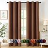 MIULEE Blackout Curtains for Bedroom Living Room 2 Panels, Thermal Insulated Room Darkening Drapes Grommet Noise Reducing Light Blocking Window Treatments 72 Inches Long 40x72 Inch Mocha Brown view 1