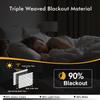 MIULEE Blackout Curtains for Bedroom Living Room 2 Panels, Thermal Insulated Room Darkening Drapes Grommet Noise Reducing Light Blocking Window Treatments 72 Inches Long 40x72 Inch Mocha Brown view 2