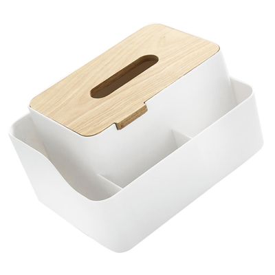 LIFKOME Elegant Tissue Box Design Plastic Storage Box for Living Room Napkin Case Tissue Container Paper Towel Storage Home Napkin Container
