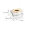 LIFKOME Elegant Tissue Box Design Plastic Storage Box for Living Room Napkin Case Tissue Container Paper Towel Storage Home Napkin Container view 2