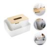 LIFKOME Elegant Tissue Box Design Plastic Storage Box for Living Room Napkin Case Tissue Container Paper Towel Storage Home Napkin Container view 3