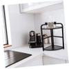 Alipis Kitchen Storage Stand Organizer Rack Corner Shelves for Kitchen Easy Install view 4