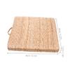 Straw Woven Floor Cushion for Yoga Meditation, Decorative Seat Mat Xmas view 2