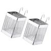 Alipis 2pcs Stainless Steel Chopsticks Storage Container Draining Rack Silverware Organizer view 1