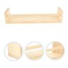 ABOOFAN 2pcs Space-saving Wall Mount Floating Shelf Rack Wooden Wall Shelves Versatile for Living Bedroom view 3