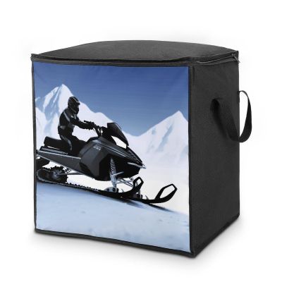 Home Snowmobile Printed Quilt Storage Bag Is Suitable for Storing Large/medium Double Beds, Blankets, Pillows, Blankets, And Bedding