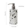 Soap Dispenser Unique Terrazzo Lotion Bottle Refillable Use Lotion Dispensers Durable Soap Pump Dispenser 8.4 Oz Soap (A) view 2