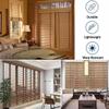 Cordless Wood Windows Blinds, Light Filtering Thermal Insulation Faux Wood Blinds for Indoor Windows Woodtone, Room Darkening Shades for Windows and Doors(Dark red-Brown) view 4