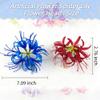 10 Pcs Faux Flowers Spider Lily Flower Heads Bulk,7.09 inch Artificial Flowers for Crafts,Stemless Fake Flowers Heads Bulk for Wedding Home Vases Garland Decor, Rose Red view 2