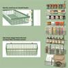 Moforoco Sage Green Over The Door Pantry Organizer, Pantry Door Organizer Shelves, Kitchen Organizers and Storage, Hanging Basket Wall Spice Rack Seasoning Shelves view 4