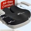 5 STARS UNITED Seat Cushion - Memory Foam Chair Cushion for Tailbone Pain Relief - Ergonomic Support for Coccyx, Sciatica & Butt - Office, Desk & Gaming Chair, Car Seat, Wheelchair, Black Mesh view 2