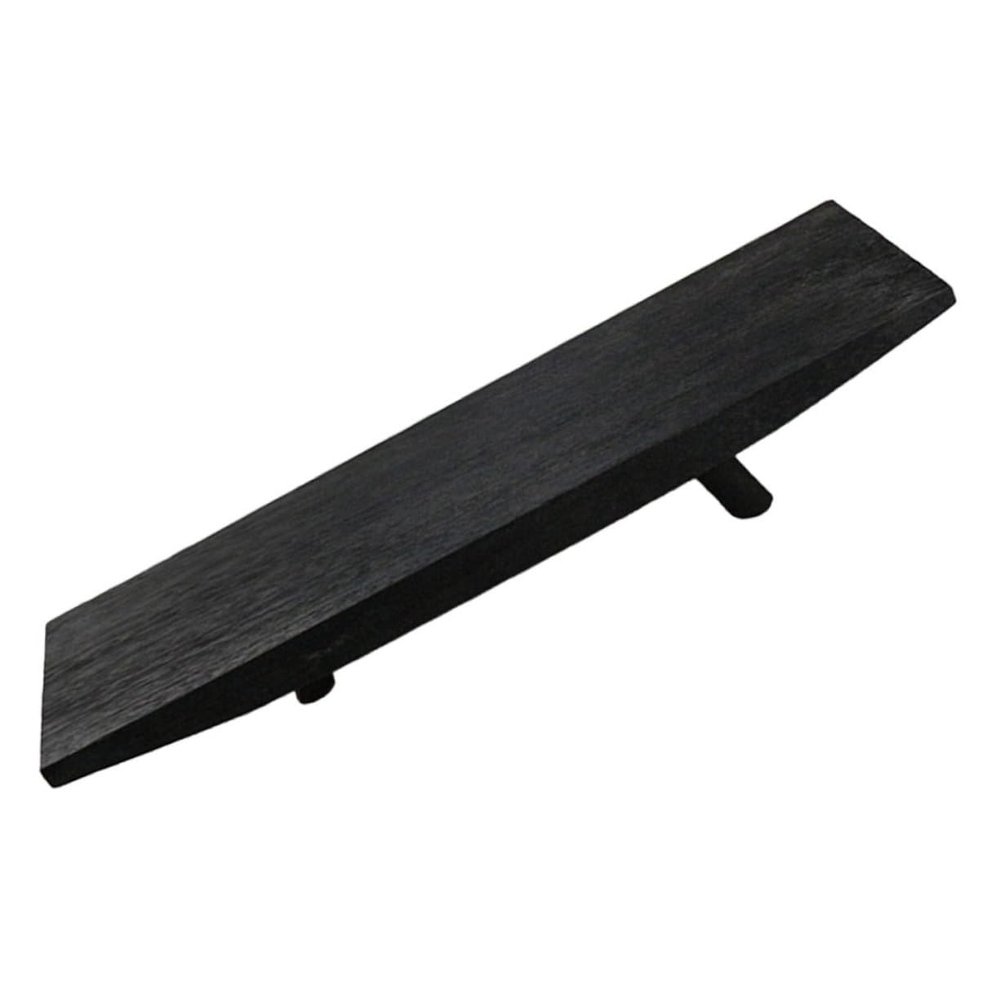 Black Wooden Decorative Tray with Three-Leg Design for Home Decor