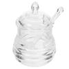 Alipis 1set Plastic Honey Storage Jar Stirring Rod Honey Dispenser for Drip Storage and Easy Serving of and Beverages view 1