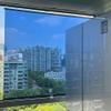 One-Way Privacy Window Film Roller Shade Wide 12-58 Inches Daytime Use Sun Blocking & UV Protection for Home Office/Study, No Drill Cordless PET Blinds to Protect Furniture from Heat(Blue,38''W x 79'' view 2