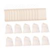 ABOOFAN 60pcs Herbal Decoction Bags Reusable Cotton Drawstring Pouches for Cooking Tea Spice Bags Soup Sachets view 1
