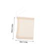 ABOOFAN 60pcs Herbal Decoction Bags Reusable Cotton Drawstring Pouches for Cooking Tea Spice Bags Soup Sachets view 2