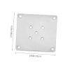 8Pcs Furniture Leg Mounting Plates, 5-Hole Zinc Alloy Flat Brackets view 2