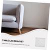 8Pcs Furniture Leg Mounting Plates, 5-Hole Zinc Alloy Flat Brackets view 3