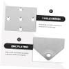 8Pcs Furniture Leg Mounting Plates, 5-Hole Zinc Alloy Flat Brackets view 4