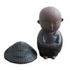 PRETYZOOM Ceramic Tea PET Adornment Mini Monk Ornament for Loose Leaf Tea view 1