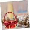 Unomor Wedding Flower Girl Elegant Style Flower Basket for Flower Girl Wedding Party Decorati view 3