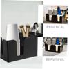 Healifty Elegant Countertop Bar Organizer 2 Pack Tea Bag Storage Boxes Pp Material Napkin Stirrer Holder view 2