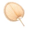 BIUDECO Handmade Knitted Fan Handheld Cooling Fan Portable Palm Leaf Decorative Wall Hanging for Wedding Gifts and Home Decor view 1