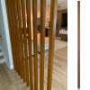 Wood Slat Room Dividers Floor to Ceiling 9ft 8ft 7ft 6ft 5ft 4ft, Screen Wall Partition Room Divider Wooden Slats Post, Room Separation Deviders Column for Home Apartment Entrance Decor(Wood 1Pc Heigh view 2