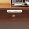 GRIPITHPY Mid Century Modern Desk,Rubber Wood Desks with Drawers,Simple Style Writing Table Workstation for Bedroom,Living Room Home Office(80 * 60 * 75cm/31.5 * 23.6 * 29.5 in, White) view 3