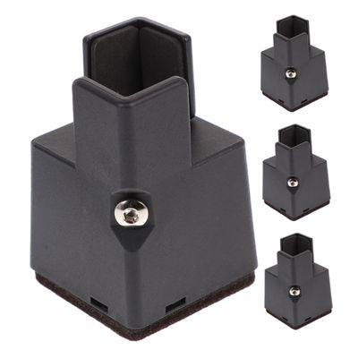 QUMIIRITY 4pcs Adjustable Furniture Leg Extenders with Screw Clamp Frame