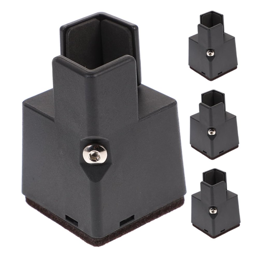 QUMIIRITY 4pcs Adjustable Furniture Leg Extenders with Screw Clamp Frame