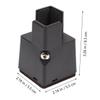 QUMIIRITY 4pcs Adjustable Furniture Leg Extenders with Screw Clamp Frame view 2