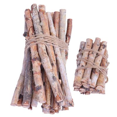 DOITOOL 40pcs Birch Branches Driftwood Fire Logs Rack Twig Lights Lifelike Log Slices Decor Light Trees for Decoration Indoor Birch Twigs Christmas Decoration Fall Log Burner Wooden