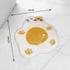 Ablecozy Adorable Cute Cat Bath Mat, Non Slip Egg-CAT Bathroom Rug, Absorbent Cute Palm Shaped Bathtub Rug Bathroom Plush Shower Rugs (21''*25'') view 3