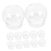 ABOOFAN 12pcs Clear Plastic Water Globes for Christmas Crafts Empty Snow Globes for Creative Decoration Capacity for Holiday Projects and Festive Activities view 1