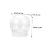 ABOOFAN 12pcs Clear Plastic Water Globes for Christmas Crafts Empty Snow Globes for Creative Decoration Capacity for Holiday Projects and Festive Activities view 2