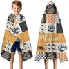 Personalized Kids Hooded Bath Towel with Name, Custom Kid Beach Towel with Hood for Boys Toddler, Soft Hooded Towels Wrap for Pool, Swim & Cover Up, Motocross view 2