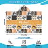Personalized Kids Hooded Bath Towel with Name, Custom Kid Beach Towel with Hood for Boys Toddler, Soft Hooded Towels Wrap for Pool, Swim & Cover Up, Motocross view 3