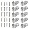 Closet Rod Brackets 100Pcs Oval Closet Rod End Supports Furniture Accessories Wardrobe Tube Support Bracket Clothes Hanging Rod Holder for Closet Bathroom view 1
