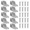 Closet Rod Brackets 100Pcs Oval Closet Rod End Supports Furniture Accessories Wardrobe Tube Support Bracket Clothes Hanging Rod Holder for Closet Bathroom view 2