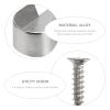 Closet Rod Brackets 100Pcs Oval Closet Rod End Supports Furniture Accessories Wardrobe Tube Support Bracket Clothes Hanging Rod Holder for Closet Bathroom view 3
