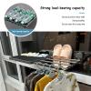 Aluminum Foldable Hanging Coat Rack, Expandable Laundry Drying Rack For Indoor And Outdoor, Stable And Firm, Large Capacity, For Laundry Room Organization And Storage, Suction Cup Drying Rack(41-74cm) view 3