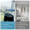 Aluminum Foldable Hanging Coat Rack, Expandable Laundry Drying Rack For Indoor And Outdoor, Stable And Firm, Large Capacity, For Laundry Room Organization And Storage, Suction Cup Drying Rack(41-74cm) view 4