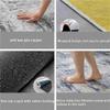 23ft Indoor Washable Area Rug, Non-Slip Rugs Resist Dirt Area Rug, Low-Profile Weather Resistant Living Room Carpet Blue Stripes Floor Mats for Home Entryway Porch Balcony Deck view 4